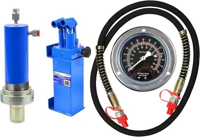 Produktbild von 30 Tonnen Hydraulische Werkstattpresse - Hydraulikzylinder, Doppletwirkend Hydraulikpumpe, Manometer, Schlauch