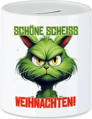 Produktbild von Schöne Scheiss Weihnachten Spardose Katzenbesitzer Sarkasmus Geschenk