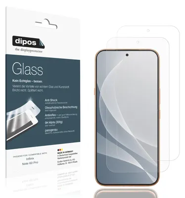 Immagine prodotto di 2x Pellicola Protettiva per Infinix Note 60 Pro Protezione opaco Vetro Flessibile 9H dipos