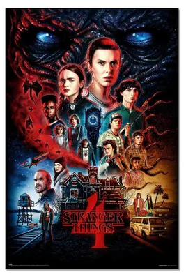 Produktbild von Stranger Things Vecna House Wandkunstdruck, 24 x 36 Zoll