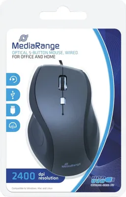 Obrázek produktu pro Mediarange Optische Maus Mit Kabel