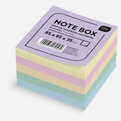 Immagine prodotto di Cubetto di carta incollato colorato 85x85x35 mm
