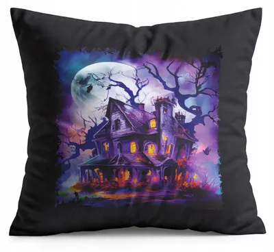 Zdjęcie produktu dla Poduszka Czarna Prezent - Halloween