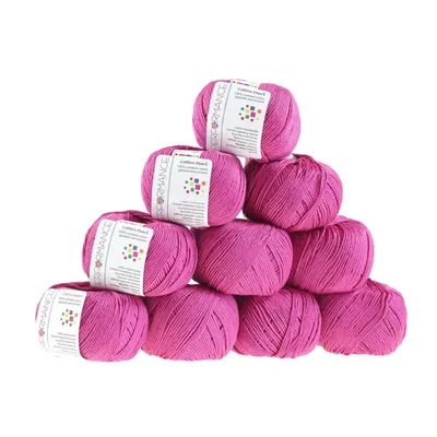 Produktbild von Strickgarn Baumwolle Pearl 50g #457 fuchsia