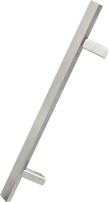 Productafbeelding van KOTARBAU® Buitendeurbeslag eenzijdige huisdeurgreep van roestvrij staal INOX met lange schroef 45 graden 800 x 1000 mm