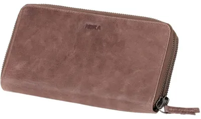 Immagine prodotto di MIKA 42174 Portafoglio da donna MIKA, in pelle, colore: grigio-marrone