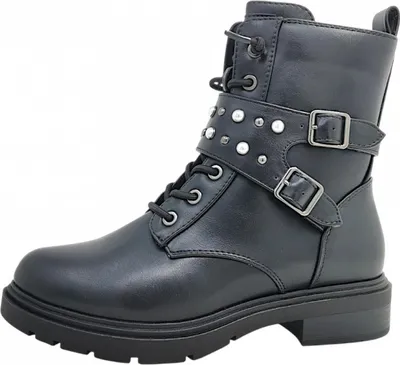 Produktbild von MARCO TOZZI Damen Stiefeletten zum Schnüren mit weichem Innenfutter Blockabsatz,