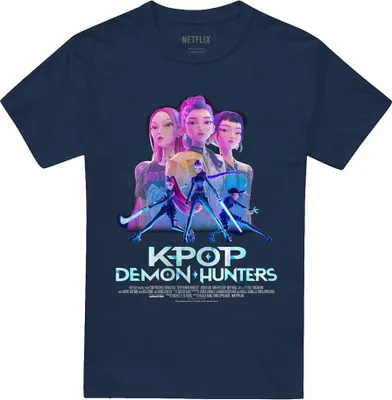 Produktbild von K-Pop Demon Hunters - T-Shirt für Herren/Damen Uni TV20432 (3XL) (Marine)