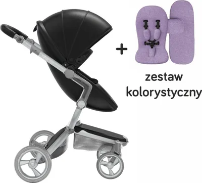 Produktbild von Mima Xari Starterset für Kinderwagen mit Sitz, Babywanne, Verdeck und Regenschutz, , Schwarz