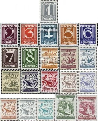 Produktbild von Briefmarken Österreich 1925 Mi 447-467 (kompl.Ausg.) gestempelt Freimarken