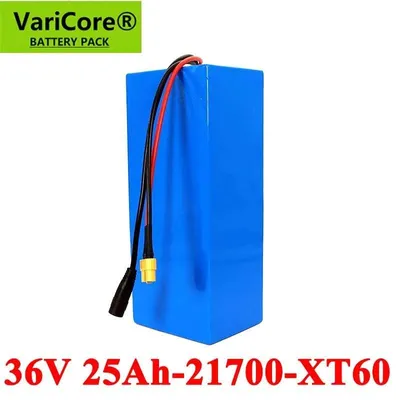 Image de Batterie 36 V 25 Ah 21700 - Batterie lithium-ion pour vélo électrique - 10s5p - BMS intégré - pour moteur de 750 à 1 500 W - Batterie haute performance