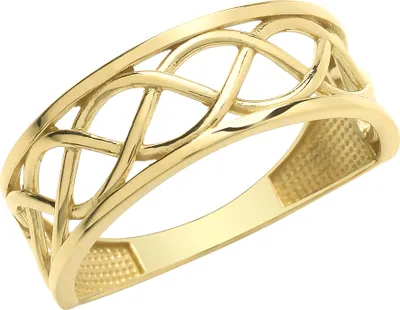 Produktbild von Keltische 9 Karat (375) Gold Damen - Ring, 57 (18.1); TRS28397RSP