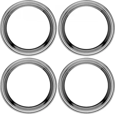 Produktbild von Wilkens 4er Set Gläser-/ Flaschenteller Timeless in 18/10 Edelstahl poliert mit Geschenkkassette