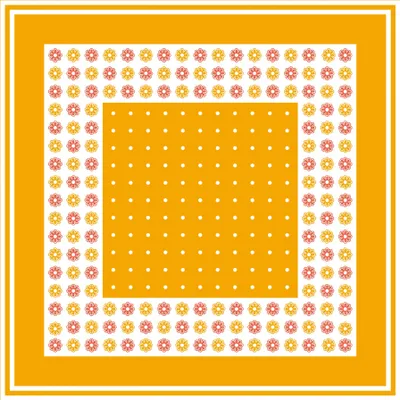 Produktbild von Sovie HOME Tischdecke Missy in Curry-Rot aus Linclass® Airlaid 80 x 80 cm, 1 Stück - Floral Blumenblüten