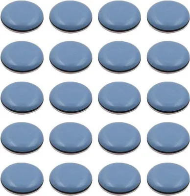 Produktbild von Teflon-Set mit geräuscharmen Möbelgleitern, 25 mm, 20 Stück