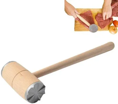 Obrázek produktu pro Kladívko na maso, ideální pro steaky a hovězí – odolné proti nárazům – masový paličák – pro chutnější pokrmy