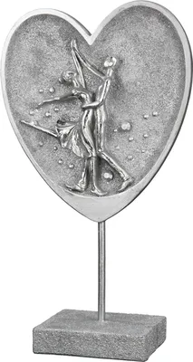 Produktbild von Casablanca by Gilde Dekofigur Skulptur tanzendes Paar im Herz H. 30 cm,37585