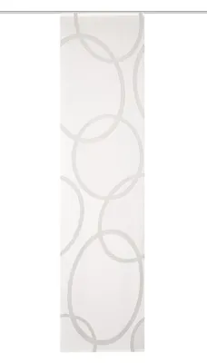 Produktbild von 84990 Transparente Schiebegardine PINALO, Größe 245x60, Kreismotiv