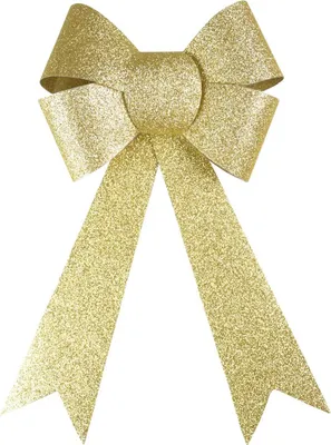 Immagine prodotto di Fiocco grande in glitter dorato 18,5 x 29 cm
