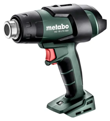 Obrázek produktu pro Metabo HG 18 LTX 500 Akumulátorová horkovzdušná pistole 18 V 300 / 500 °C Solo ( 610502850 ) - bez baterie, bez nabíječky
