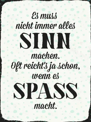 Produktbild von vianmo Holzschild 40x30 cm es muss nicht immer alles Sinn