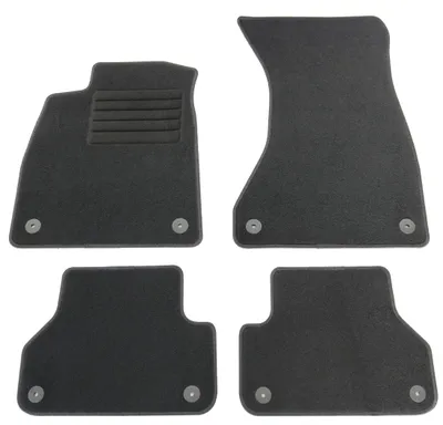Fußmatten-Set für Audi A4 B9, 11/2015-08/2019, 4-teilig, Schwarz