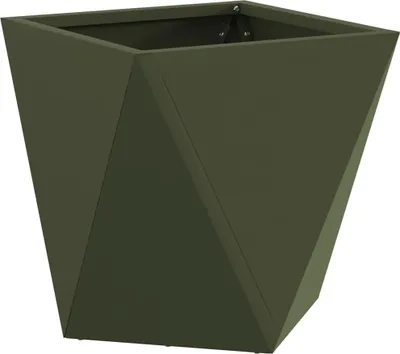 Obrázok produktu pre vidaXL Kvetináč olivovo zelený 30 x 30 x 30 cm Oceľ
