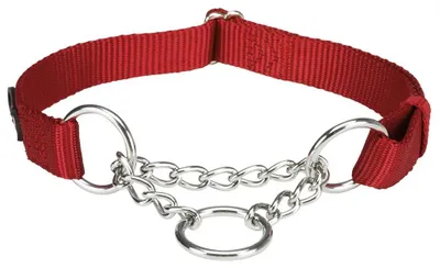 Productafbeelding van Trixie Kragenhund Premium Halve Halsband - "Flip" - Rood
