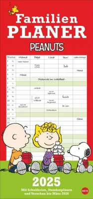 Obrázok produktu pre Plánovač rodiny Peanuts 2025