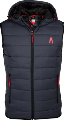 Produktbild von Marineblaue Weste mit Steppschnitt, reflektierend und dehnbar, für Outdoor und Alltag