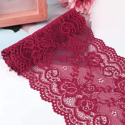 Image de Bande élastique décorative et pour couture, 15 cm x 10 mètres