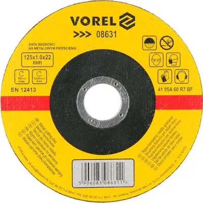Obrázek produktu pro Kotouč řezný na kov 125 x 22 x 1,0 mm