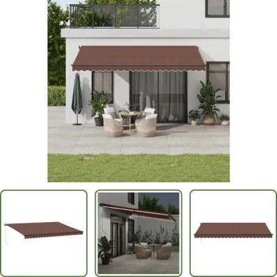 Immagine prodotto di Tenda da sole The Living Store manuale con LED, marrone, 500x300 cm