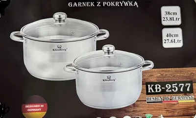 Produktbild von Klonberg KB-2577 Gastro Kochtopf Set 2-teilig 27,6 L