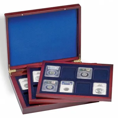 Produktbild von Münzkassette VOLTERRA TRIO deLuxe, für je 8 US-SLABS