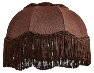 Produktbild von STOfflampenschirm Braun mit Weißer Innenseite 31,5 15 14 Heritage