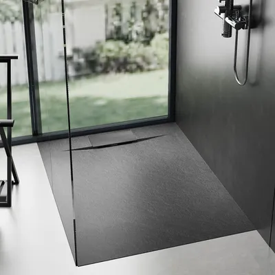 Zdjęcie produktu dla Brodzik prysznicowy Bazalt Black 90x90