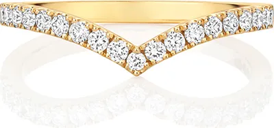 Produktbild von 18 Karat (750) Gold 2mm Flach Form Damen - Diamant Trauring/Ehering/Hochzeitsring Brillant-Schliff 0.30 Karat G - VS, 50 (15.9); TRS3686718KYRSK