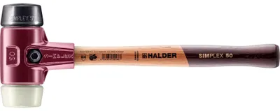 Produktbild von HALDER SIMPLEX Schonhammer Ø 50 mm Gummi / Nylon mit Tempergussgehäuse