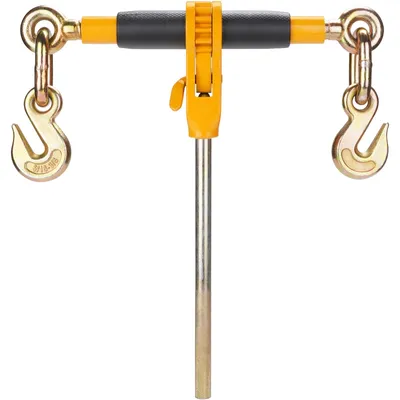 Produktbild von SucceBuy Ratschenspanner für Zurrketten 0,8-0,9 cm, Belastbarkeit 3220 kg, 4er-Set, ausgestattet mit Greifhaken und Befestigungsteilen für Transportketten, Anhänger und Pritschenwagen