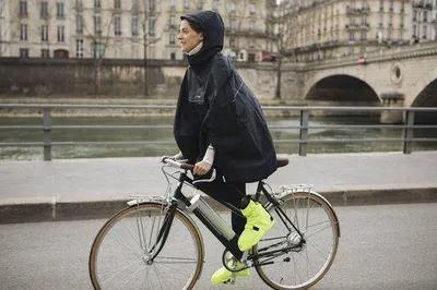 Productafbeelding van Ibenzoa® fietshoesoverkorten – waterafstotend & winddicht, voorzien van een doorlopende klittenbandsluiting, reflecterende details, geschikt voor trekking en dagelijks gebruik, de maat komt overeen met de schoenmaat
