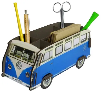Immagine prodotto di Werkhaus Portamatite Portapenne VW T1 Bus - blu we-2005