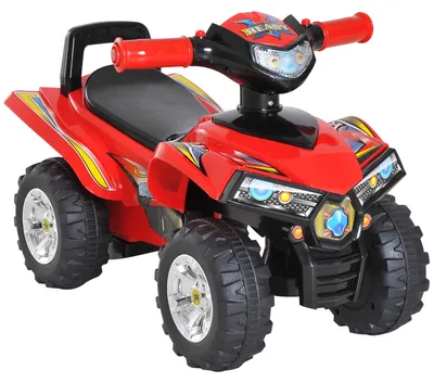 Produktbild von HOMCOM Rutscherauto Rutscherfahrzeug Rutscher Kinder Geländewagen mit Musik Rot