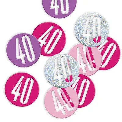 Produktbild von 40. Geburtstag Pinkes Streudeko Wunder 14g