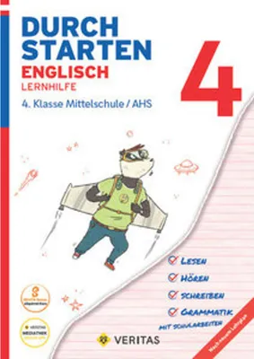 Immagine prodotto di Durchstarten 4. Klasse - Englisch Mittelschule/AHS - Lernhilfe mit herausnehmbares Lösungsheft