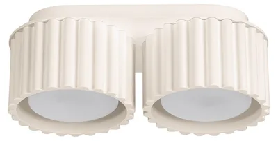 Image de Plafonnier AURA 2 beige Gx53 2xGx53 10W aluminium 8x10x21cm Sollux Lighting