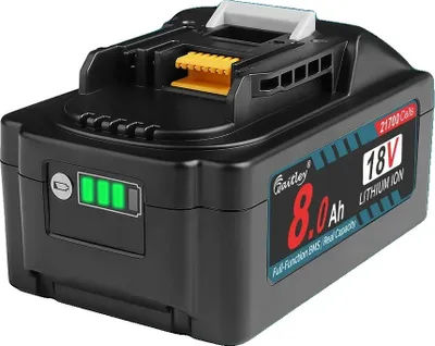 Immagine prodotto di Batteria potente, capacità 6 Ah / 8 Ah, elevata velocità di scarica, 1 batteria da 8 Ah