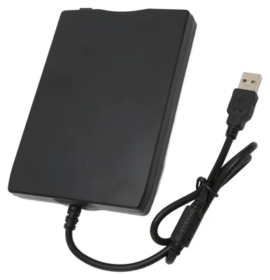 Zdjęcie produktu dla Czytnik dyskietek 3,5 cala USB 1.1/2.0/3.0 – cichy, ultracienki zewnętrzny napęd dyskietek do laptopów i komputerów PC obsługujący dyskietki 1,44 MB 2HD