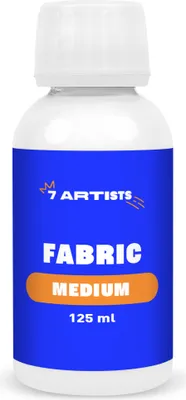 Produktbild von 7 Artists Acrylbinder Pouring Medium Hilfsmittel für Textilfarbe 125 ml Matt Universalverdünnung Pouring Acrylfarben Stoffmalfarben Textilmedium