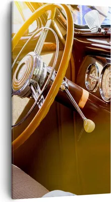 Produktbild von Bild auf Leinwand - Leinwandbild - Einteilig - Auto Retro Vintage - 45x80cm - Wand Bild - Wanddeko - Wandbilder - Leinwanddruck - Bilder - Wanddekoration - Leinwand bilder - Wandbild - PA45x80-4939